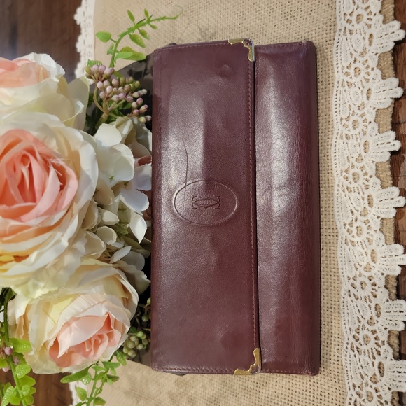 Authentic Cartier long kisslock wallet